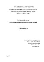 Referāts 'TAPA standarts', 1.
