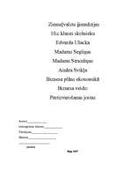 Biznesa plāns 'Biznesa plāns', 1.