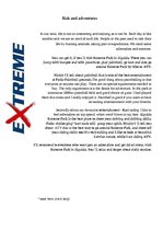 Eseja 'Risk and Adventures', 1.