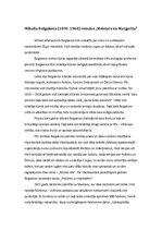 Konspekts 'Mihaila Bulgakova romāns "Meistars un Margarita"', 1.