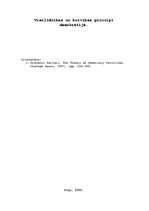 Konspekts 'Vienlīdzības un brīvības principi demokrātijā', 1.