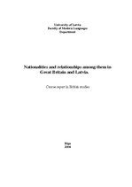 Referāts 'Nationalities and Relationships among Them in Great Britain and Latvia', 1.