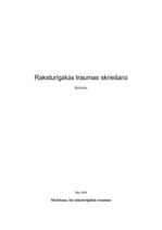 Referāts 'Raksturīgākās traumas skriešanā', 1.
