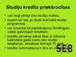 Prezentācija 'Studiju kredīts "Hansabankā", "SEB bankā", "Parex bankā"', 20.
