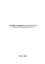 Referāts 'Akcīzes nodoklis Latvijā un ES', 1.