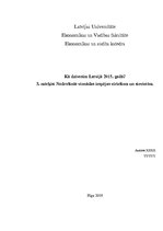 Referāts 'Kā dzīvosim Latvijā 2015.gadā', 1.