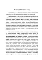 Eseja 'Global Marketing Strategies', 4.