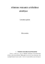 Referāts 'Tūrisma nozares attīstības iespējas', 3.