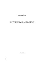 Konspekts 'Latvijas naudas vēsture', 1.