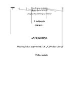 Prakses atskaite 'Prakses atskaite uzņēmumā SIA "JCDecaux Latvija"', 1.