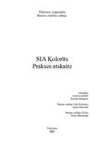 Prakses atskaite 'Finanšu pārvaldība', 1.