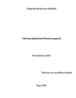 Referāts 'Tūrisma plānošana Platones pagastā', 1.