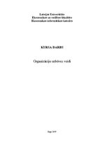 Referāts 'Organizāciju uzbūves veidi', 1.