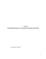 Referāts 'Rūdolfs Blaumanis un viņa devums latviešu literatūrā', 1.