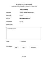 Konspekts 'Transporta tehnoloģiju operāciju vadība', 1.