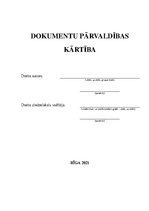 Paraugs 'Dokumentu pārvaldības kārtība', 1.