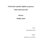 Referāts 'Mobilie roboti', 1.
