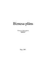 Biznesa plāns 'Viesnīca Salacgrīvā "Brīze"', 1.