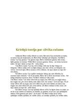 Referāts 'Kristīgā teorija par cilvēka rašanos', 3.