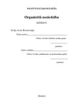 Referāts 'Organizētā noziedzība', 1.