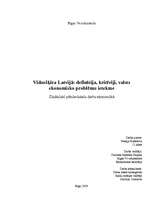 Referāts 'Vidusšķira Latvijā: definīcija, kritēriji un valsts ekonomisko problēmu ietekme', 1.