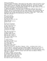 Eseja 'Poetry of Lord Byron', 1.