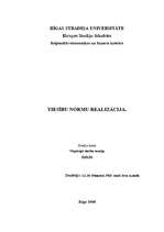 Referāts 'Tiesību normu realizācija', 1.