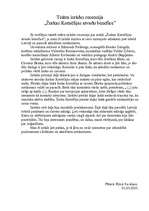 Eseja 'Teātra izrādes "Žurka Kornēlija" recenzija', 1.