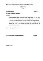 Paraugs 'Rīkojums par mācību atvaļinājuma piešķiršanu maģistra darba izstrādei', 1.