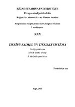 Konspekts 'Tiesību saimes un tiesiskā sistēma', 1.