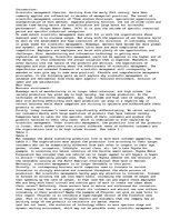 Eseja 'Scientific Management Is Outdated and Detrimental ', 1.