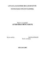 Referāts 'Attiecības grupā', 1.