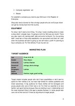 Biznesa plāns 'Business Plan for the "Outlet" Store ', 6.