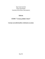 Referāts 'Latvijas nacionālās kustības veidošanās un nozīme', 1.