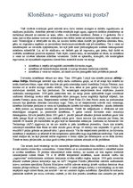Eseja 'Klonēšana - ieguvums vai posts', 1.