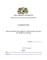 Paraugs 'Metožu izmantošana datu izgūšanai no relāciju-objektu datu bāzes datu glabāšanas', 1.