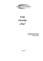 Eseja 'Eseja par deju', 1.