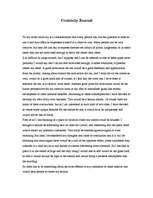 Eseja 'Creativity Journal', 1.