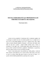 Referāts 'Sociālā rehabilitētēja portrets', 1.