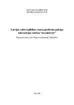 Prakses atskaite 'Latvijas valsts izglītības centru piedāvāto pulciņu informācijas sistēma "mesakt', 1.