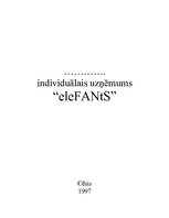 Konspekts 'IU veikals "eleFANtS"', 1.