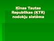 Prezentācija 'Ķīnas Tautas Republikas nodokļu sistēma', 1.