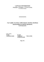 Diplomdarbs 'Divus un trīs gadus vecu bērnu vārdu krājuma attīstības sekmēšana iepazīstināšan', 1.