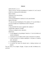 Diplomdarbs 'Divus un trīs gadus vecu bērnu vārdu krājuma attīstības sekmēšana iepazīstināšan', 3.