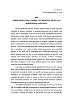 Eseja 'Veselības mācības tēmas "Veselīga vide" iekļaušanas mācību saturā nepieciešamība', 1.