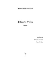 Referāts 'Referāts par Edvartu Virzu', 1.