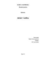 Konspekts 'Risku vadība', 1.