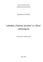 Referāts 'Laikrakstu "Padomju Jaunatne" un "Diena" salīdzinājums', 1.