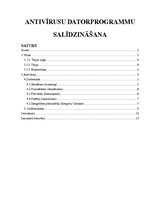 Referāts 'Antivīrusu salīdzinājums', 1.