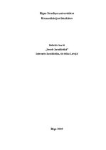 Referāts 'Interneta žurnālistika, tās ētika Latvijā', 1.